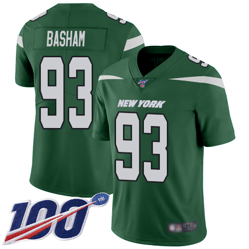 New York Jets Limited Green Men Tarell Basham Home Jersey NFL Football #93 100th Season Vapor Untouchable->new york jets->NFL Jersey